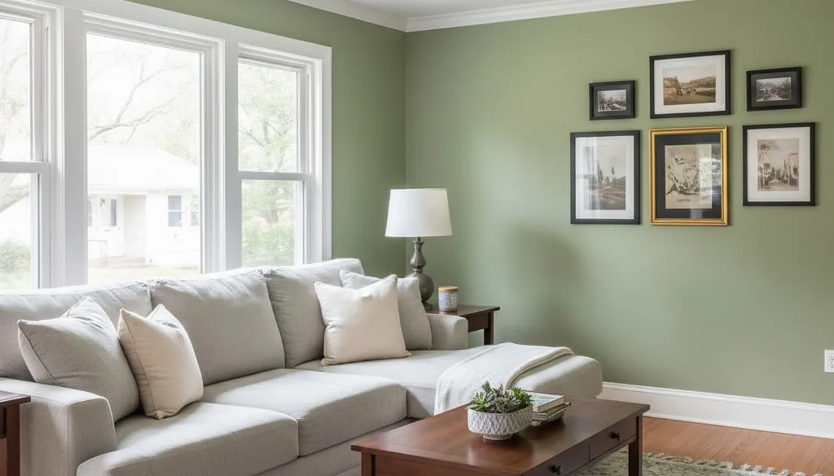 Finished interior painting in Allentown PA showcasing smooth walls and fresh, professional color finishes