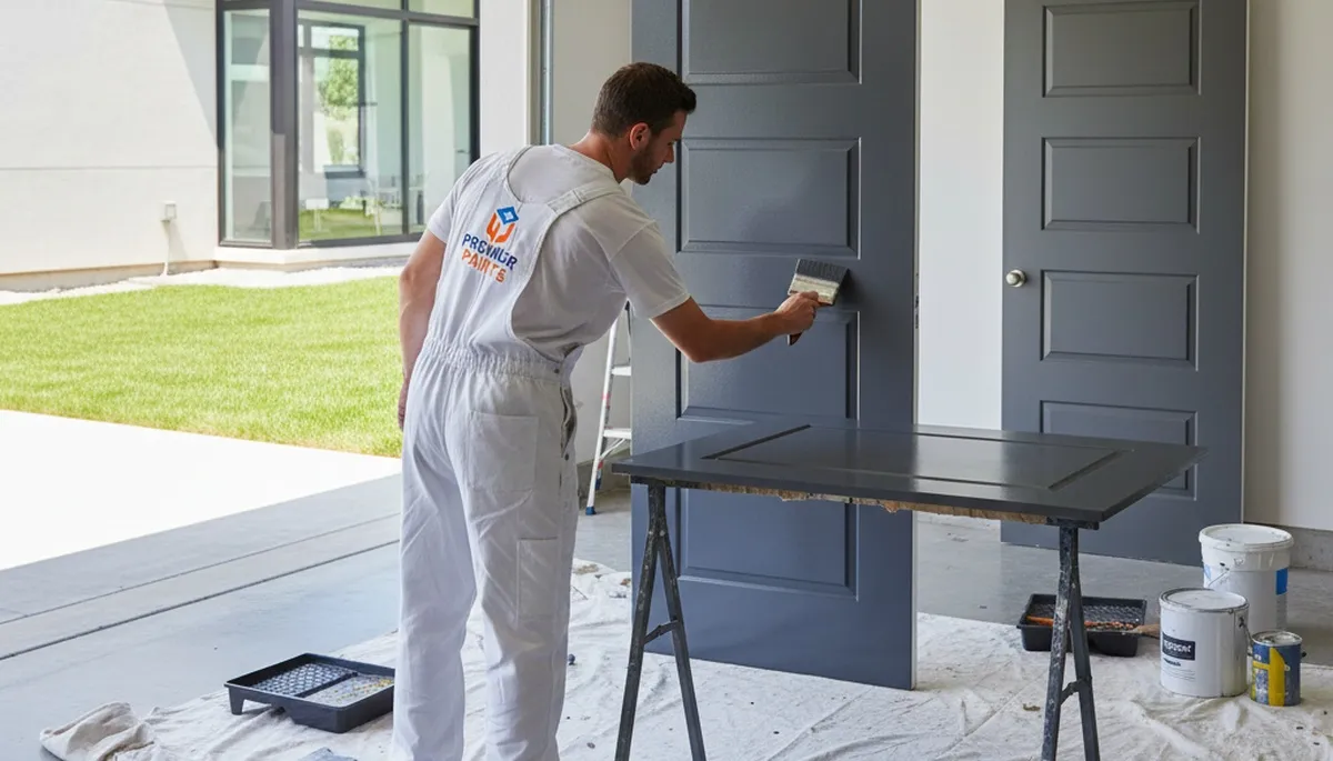 Professional door painting and refinishing in Allentown, PA for durable, weather-resistant finishes