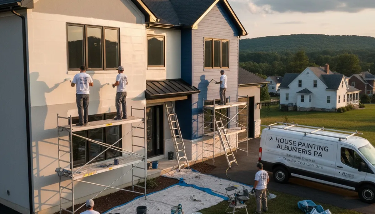 Professional house painters in Allentown PA providing exterior and interior home painting services