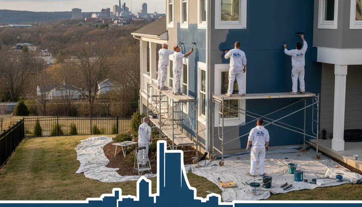 Professional house painters providing exterior home painting in Allentown, PA