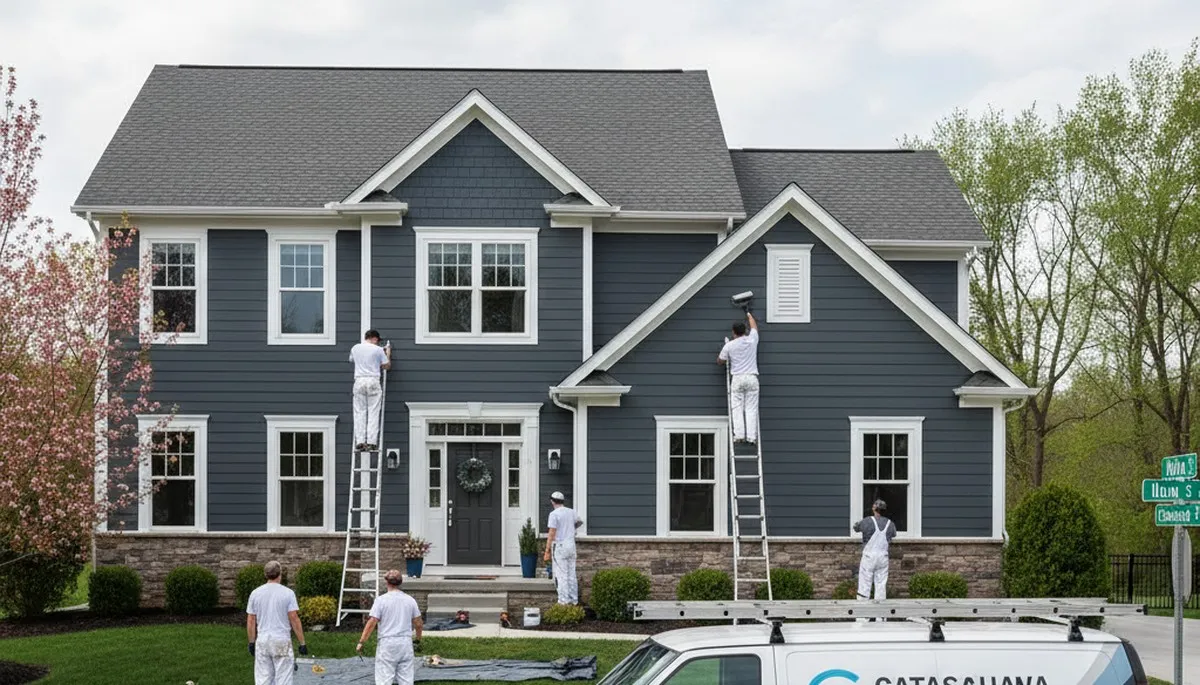 House painting contractor in Allentown, PA providing interior and exterior painting services
