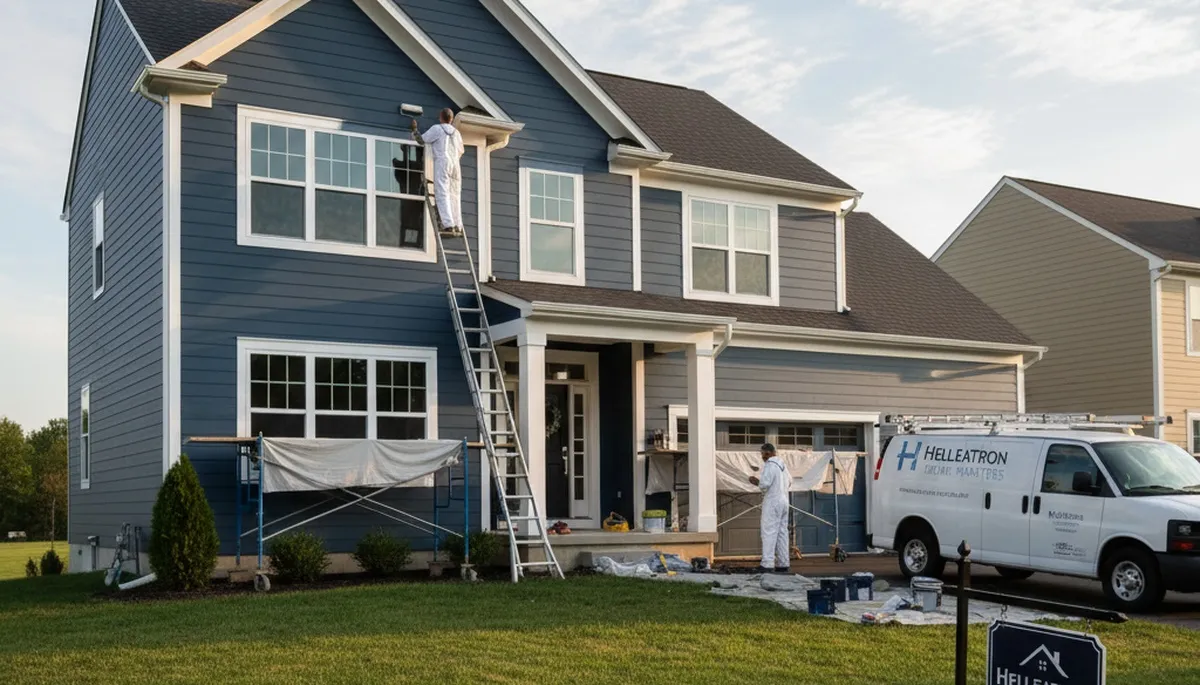 Professional house painters providing exterior home painting services in Allentown, PA