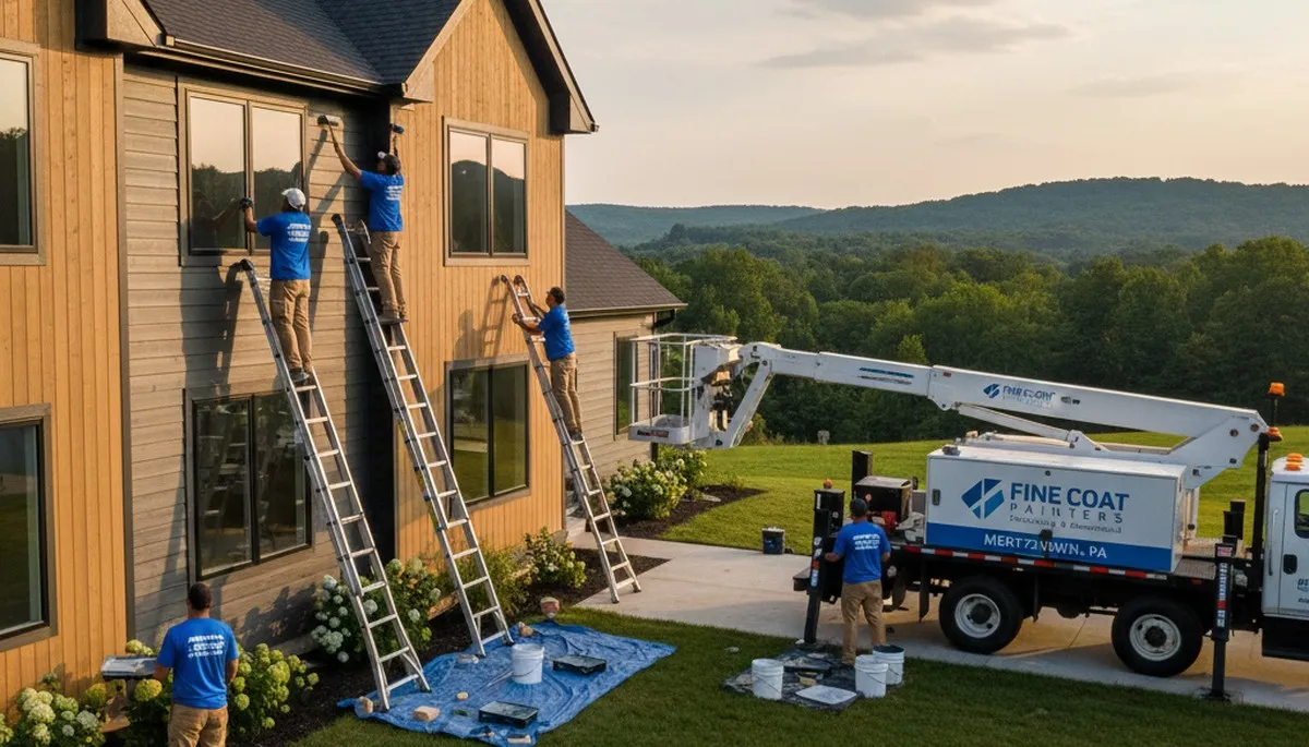 House painting contractor serving Allentown, PA with professional interior and exterior painting services