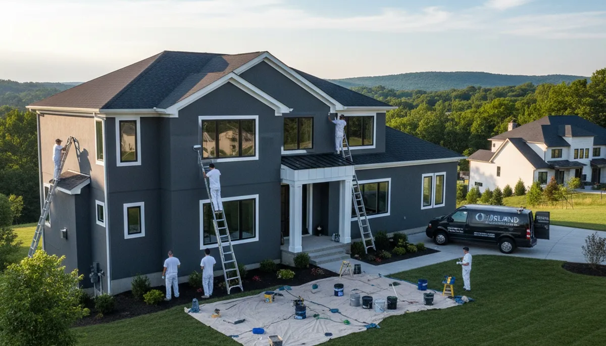 Allentown PA house painting service by professional painters for residential exterior and interior projects