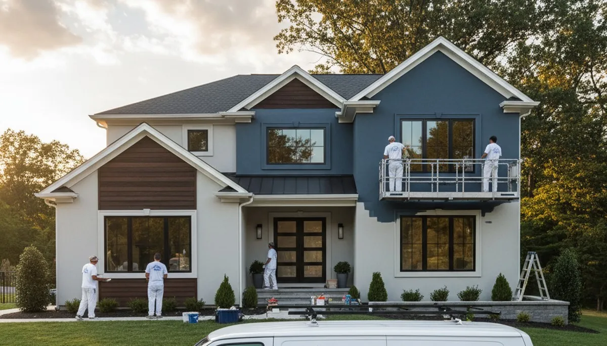 Professional house painters improving home exterior appearance in Allentown PA