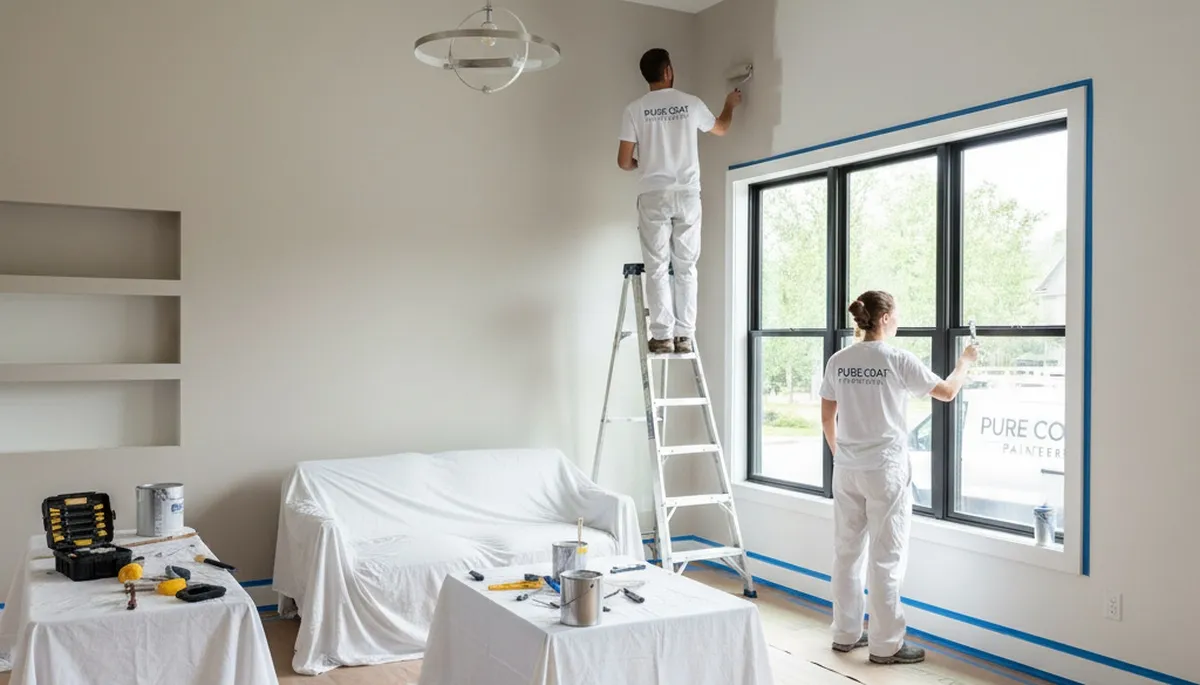 Professional interior house painting in Allentown PA by expert painters using durable finishes