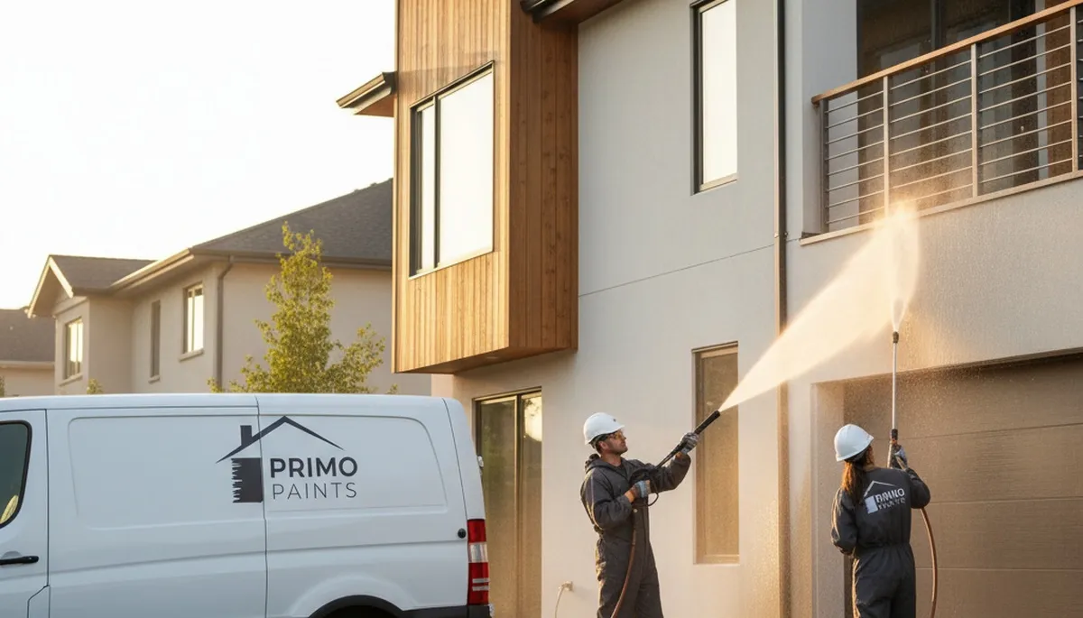 Professional pressure cleaning for home siding and driveway in Allentown, PA