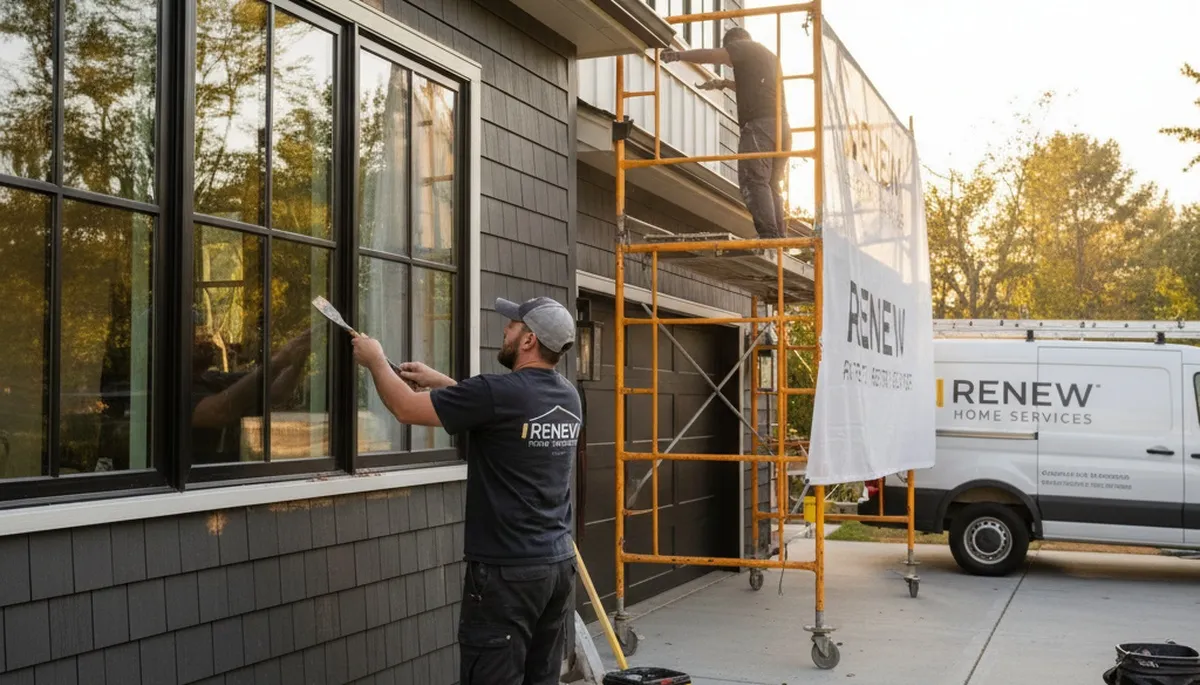 Professional wood rot repair and trim restoration by house painters in Allentown, PA